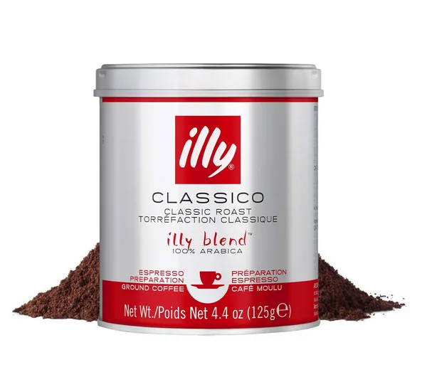 Lata Café Illy Molido Clásico Moka 125 gr